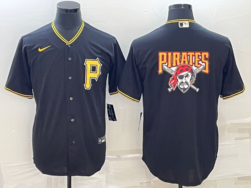 Men's Pittsburgh Pirates Black Team Jersey